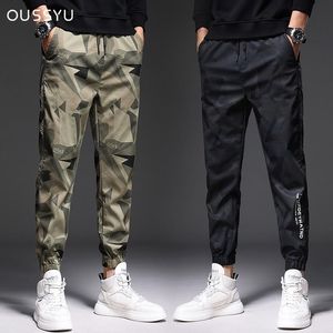 Calças 2022 verão fina camuflagem armygreen calças dos homens de algodão militar casual homem roupas marca jogging sweatpants masculino m4xl