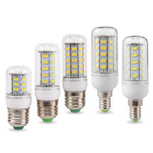 5pcs/lot E27 E14 LED Mısır Ampulleri 24 36 48 56 69 72 LEDS SMD 5730 220V LAMPADA LED LAMP TARİHLİ MUMUL LED Işık Bombrilla