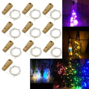 Strips 10PCS/Lot LED Fairy Light 1M 2M 3M String Battery Powered Garland Copper Wire Gerlyanda For Garden Outdoor Christmas DecorLED