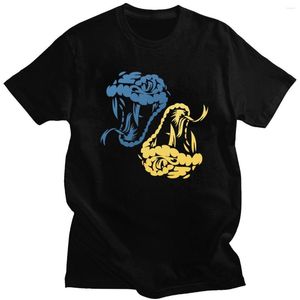 Camisetas de camisetas masculinas camisa de cobras python Men Men com mangas curtas desenvolvedor