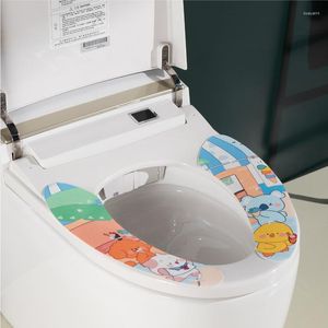 Toilet Seat Covers Household Sticker Adhesive Cartoon Cushion Four Seasons Universal Washable Bathroom Waterproof
