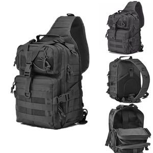 Torby na zewnątrz kamuflaż taktyczny pakiet szturmowy Sling Plecak Army Molle Edc Rucksack Bag na piesze wędrówki na świeżym powietrzu Podróż 230504