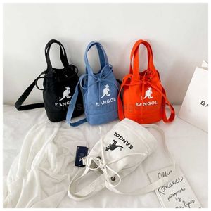 Totes Kangol Damen Rucksack New Fashion Bucket Bag Känguru Kordelzug Crossbody Schulter Mini Geldbörsen und Handtaschen Y23