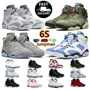 2024 Scarpe da basket Jumpman 6 6s Toro University Blu Rosso Oreo Georgetown Midnight Navy Cactus Jack Nero Infrarossi scarpe da ginnastica da uomo sportive da esterno Eur 36-47