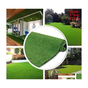 Decorative Flowers Wreaths Artificial Grass Outdoor Garden Landscape Pad Diy Craft Courtyard Floor Decor Lawn Carpet Fake Turf Mat Dhalq