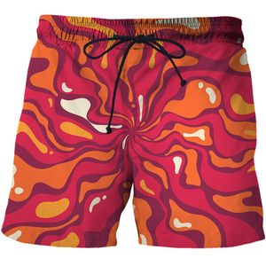 Shorts masculinos de verão shorts shorts swim swim esportes abstrato padrão 3d impressão homem surf swimshits de ginástica de ginástica masculina respirável curta 230503