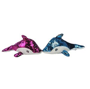 Hot Sale Bling Dolphin Backed Animal Toy Boneca de luxo fofa