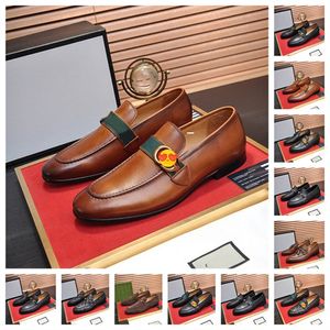 Läder designer lyx man casual skor smart affärsarbete kontor snörning klänning skor lätta män sko