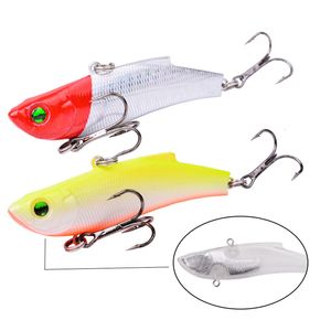 Betar lockar 1 st vib fiske lure simma minnow wobbler hårt 70mm 18g konstgjord crankbait vinter havsbasdykning svängbar 230504