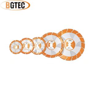 Zaagbladen BGTEC 1pc 4/4.5/5/7/9" Diamond Demolition Blade All Purpose Vacuum Brazed Disc Universal Cutting Fixture Steel Concrete Stone