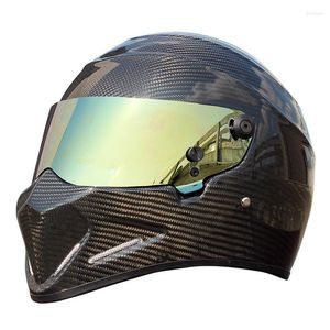 Caschi moto Protezione in fibra di carbonio Approvato DOT Automobile Racing Integrale Top Moto Gear Il casco STIG