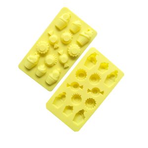 t amarelo sorvete de silicone molde feito artesanato 3d geléia de pudim leite bolo de doces decoração de chocolate diy assando