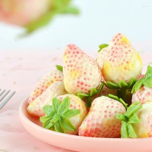 Party Decoration PVC Simulation Fruit Strawberry Model Food Toy Window Still Life Shooting Props Children's Cognitive Ornaments Fake