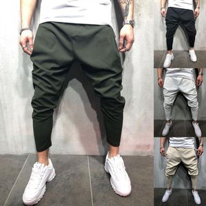 Men's Pants Brand 2023 Fashion Breathable Solid Color Petite Jogging Sweatpants Casual Men Clothing Mid Waist Trousers StreetwearMen's