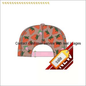 quality 88High strawberry baseball caps man's cotton cactus classic letter Ball caps summer women sun hats outdoor adjustable Snapback Cap girl's cute visor1112222