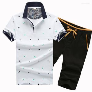Erkek Eşofman MANTLCONX Varış Moda Rahat Yaz erkek Setleri Baskı Erkek Şort T Gömlek Takım Elbise 2 Parça Artı Boyutu 4XL Dipleri