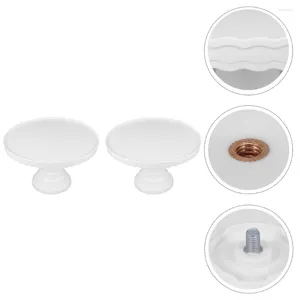 Dinnerware Sets 2 Pcs Cake Tray Display Stand Round Cookie Tower Dome Pp Rustic Banquet Cupcake Holder Lid