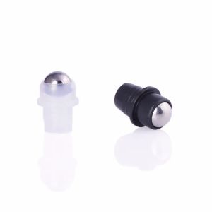 18mm Essential Oil Roller Steel Bead Ball Plug Inserts för 10 och 15 ml eteriska oljeflaskor. Läcksäker rullstoppar med lock för bärbar grossist