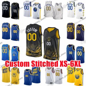 Curry Individuell genähtes XS-6XL-Basketballtrikot Klay Stephen Thompson Andrew Wiggins Draymond Green Jonathan Kuminga Moses Moody Poole JaMychal Green Looney