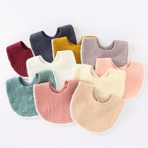 Hair Accessories Born Lace Bib Cotton Baby Bibs Absorbent Burp Cloths Scarf Stuff For Boys Girls Bandana Cloth