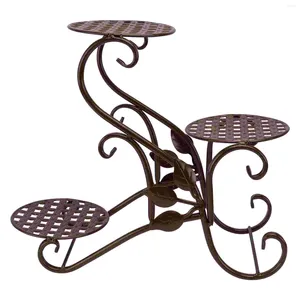 Decorative Flowers Pot Flower Rack Stand Holder Shelf Metal Planter Iron Display Support Floor Balcony Indoor Stands Outdoor Potted Vase