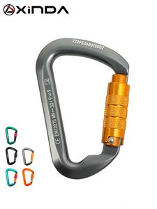 Cords Slings and Webbing Xinda Outdoor Carabiner Rock Climbing Mountain Landing 30kN High Altitude Equipment Aluminum Alloy Safety Buckle Hook 230503