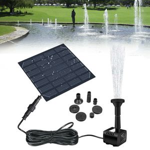 Gartendekoration Solarpanel-betriebener Wasserbrunnen-Pool-Teichsprinkler-Sprühgerät mit Pumpe und 3 Sprühköpfen Aquariumbrunnen 230504