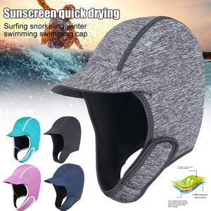 Swimming caps Adjustable Beanie Scuba Dive Surf Surfing Kayak Rafting Canoe Snorkel Swimming Cap Hat for Water Aerobic Classes Gym School 230503