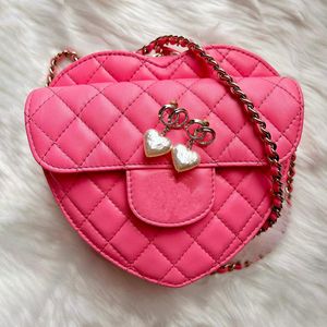 classic flap half moon clutch heart Bags luxury tote cc purse and handbag womens men designer bag fashion Cross body Calfskin Lambskin quilted Shoulder Mini pink Bags