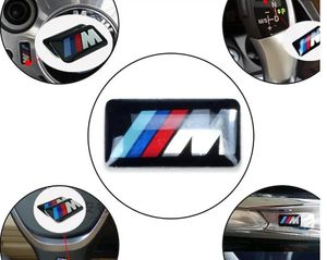 Bilstylinghjul Badge 3D Emblem Sticker Decals Logo för BMW M Series M1 M3 M5 M6 X1 X3 X5 X6 E34 E36 E6 Bilstylingklistermärken