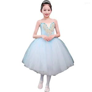 Stage Wear Balletto Romantico Tutu Skirt Women Dress Long Vestidos For Girls Performance Abbigliamento Gonne di danza del ventre del cigno