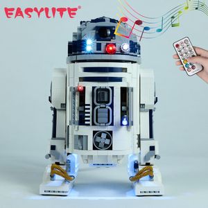Блоки Easylite Светодиодный освещение для 75308 Star R2 D2 Robot Build