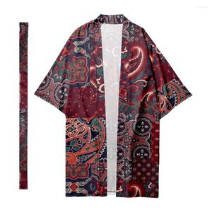 Ethnische Kleidung Herren japanischer langer Kimono traditionelle Streifen Panels Strickjacke Samurai Bademäntel Hemd Yukata Jacke Umhang 2