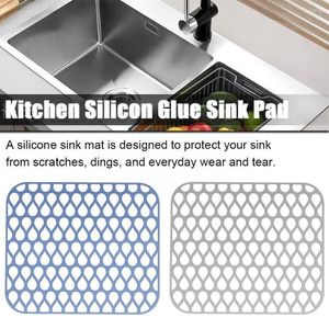 Table Mats Silicone Protector Mat For Bottom Kitchen Sink No-Slip Scratch-Resistant Drain Grid Farmhouse H2G3