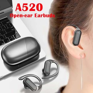 A520 Ear Hook Wireless Headset TWS BT 5.3 Hörlur Röstkontrollbrus Avbrytande öronsnäckor Vattentät sport Fitness Earphones