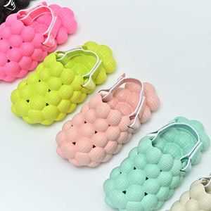 New Toddler Children Bubble Slides with Elastic Band Kids Sandals Summer Outdoor Sport Shoes Boys Girls Beach Anti-Slip Slippers