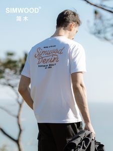 メンズTシャツ夏の特大のバックレタープリントTシャツメン100％コットンプラスサイズのブラン​​ド衣類トップ230503