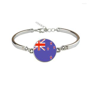 Bangle 2023 Armband västra Samoa Sikkim Singapore Zeeland Grekisk nationell flagga Gem kvinnliga smycken