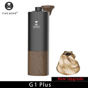 Mills TimemoreストアG1Plus Up Manual Coffee Grinder Burr Hand調整可能なキッチンの送信クリーニングブラシ