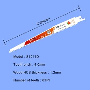 Zaagbladen S1011D/S1111D Återoande såg slipande elverktyg som skär betongrenoverare Cirkulär Såg Metall som skär 5 datorer Saw Blade