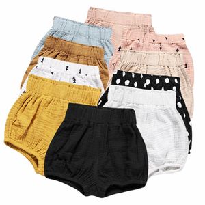 Calça curta para bebês para meninos roupas de verão menino cofre shorts de algodão crianças pp calças de fralda de fralda de fraldas bloomers