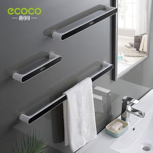 バスルームの棚Ecoco Towel Bar Wallmountedバスルームタオルオーガナイザーストレージラックは、バスルームアクセサリー用のスペースタオルラックを取り上げません230503