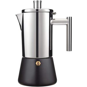Tools 200/300 ml Moka-Kanne, Edelstahl-Kaffeekanne, Espressomaschine, geeignet für Induktionsherd, Gasheizung
