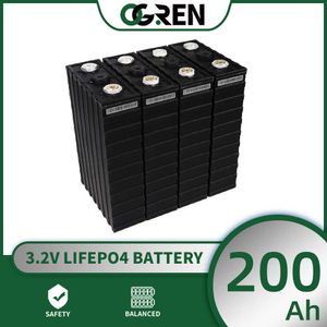 Lifepo4 pil hücresi 200AH 3.2V 4/8/16/32pcs Derin Döngü Hücresi 12V 24V 48V RV Tekneler Golf Sepeti Ev Güneş Depolama Sistemi Yatını