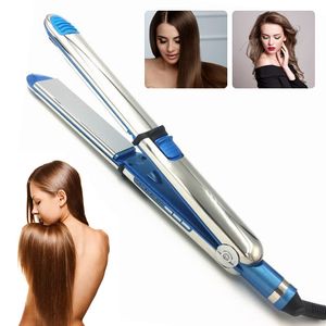 Hårrätare 3/4 Professionella kvinnor Fast Hair Iron Flat Nano Titanium 450F Temperaturplatta EU/US Plug Hair Styling Tool