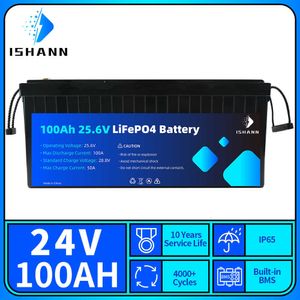 NOVO 24V 100AH ​​LIFEPO4 BATERIA GRAU DE BATERIA A BMS BMS SOLAR SOLAR SISTEM