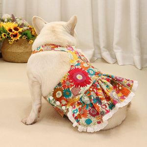 犬アパレルフレンチブルドッグ服サマーペットドレスパグドッグドッグドッグスカートシュナウザープードルヨーキー犬コスチュームアパレルドロップ230504