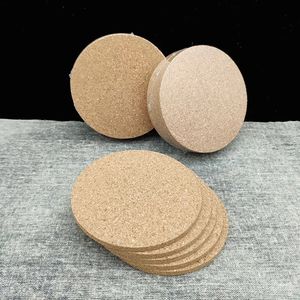 200st Classic Round Plain Cork Coasters Placemat Drink Wine Mats Cork Mats Tea Cup Pad Creative Party Present Anpassningsbar