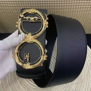 Woman belt luxury belts for women designer belt width 7cm gold hanging buckle suit coat dress casual classic fashion style length 95-125cm nice