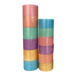 Adhesive Tapes 12Pcs Sticky Ball Rolling Tape Sensory Toy Tape DIY Crafts for Kids Party 230505